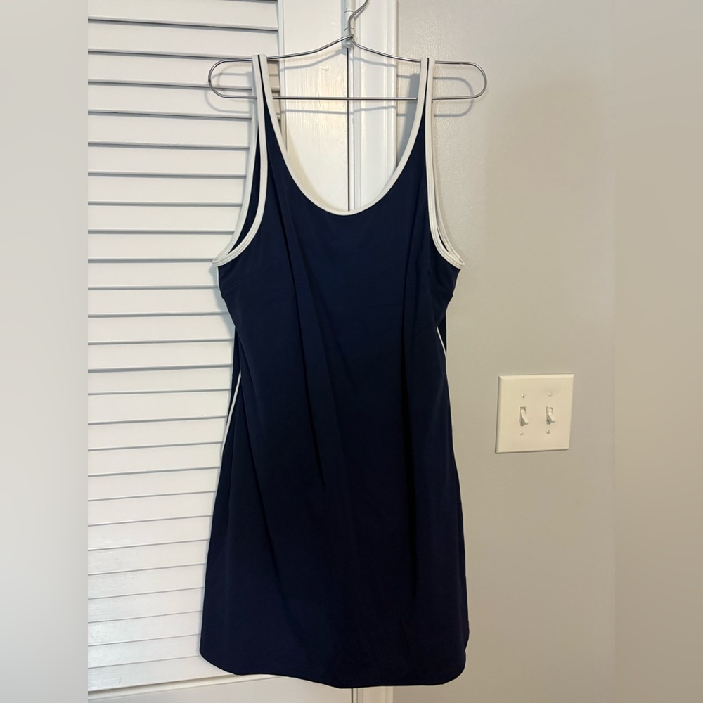 Lululemon Athletica Navy Dress with White Accents